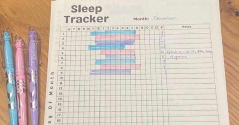 Sleep Tracker Bullet Journal