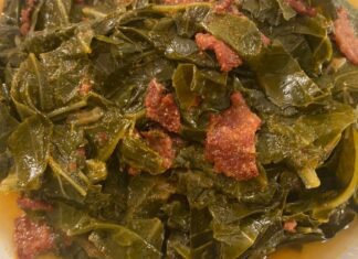 Quick and Easy Ninja Foodi Collard Greens With Bacon Recipe southern collard greens with bacon