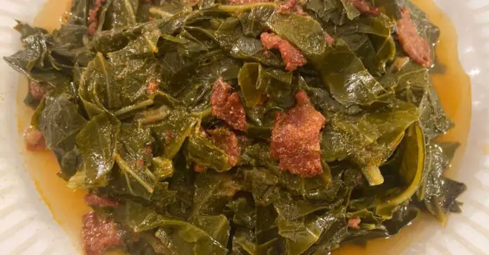 southern collard greens with bacon